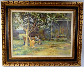 American Robert Malcolm Rucker Oil On Canvas Painting