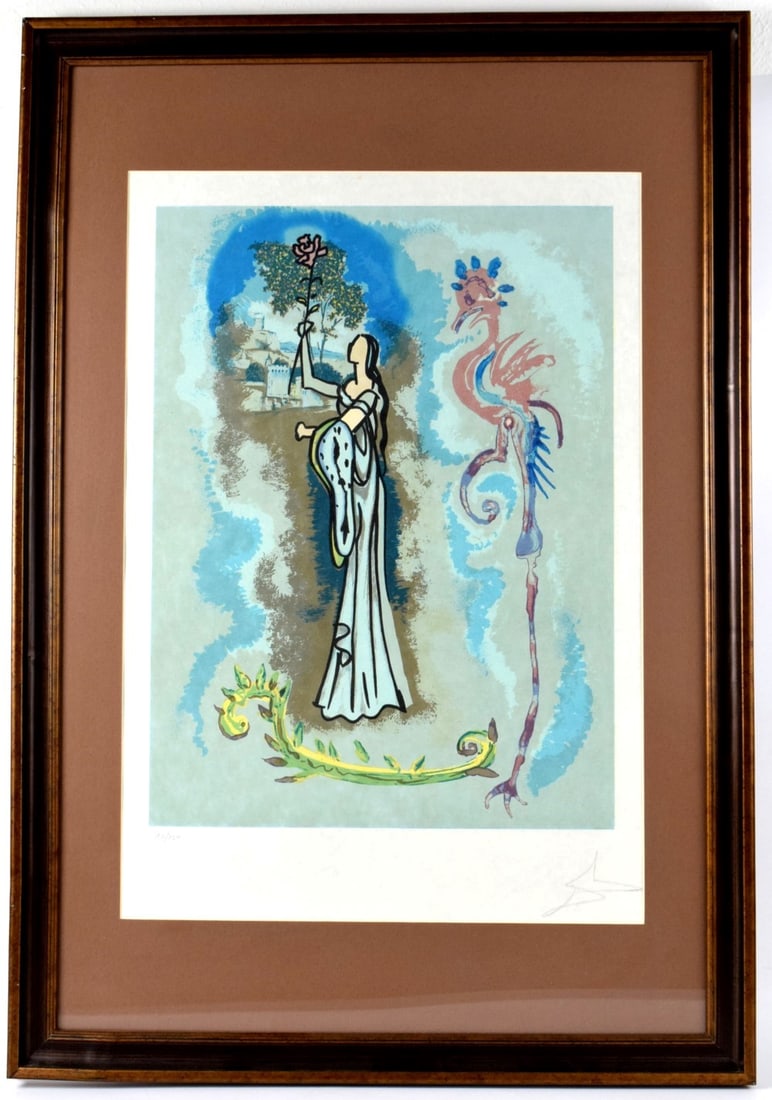 Salvador Dali Rowena Limited Edition Lithograph (1 of 5)