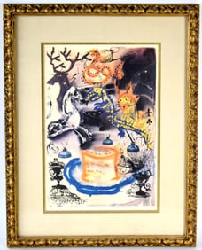 Salvador Dal?? Alice in Wonderland Who Stole the Tarts Heliogravure And Woodcut Print