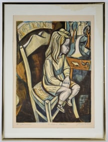 Irving Amen Original Colored Woodcut Signed Artist Proof