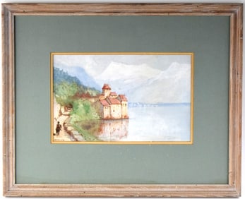 American James Hogarth Dennis Watercolor Painting