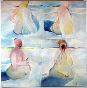 American Don Lawrence Herron ( b.1941 ) Oil On Canvas Painting