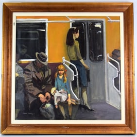 Russian/Israel Leonid Gervitz Oil On Canvas Painting