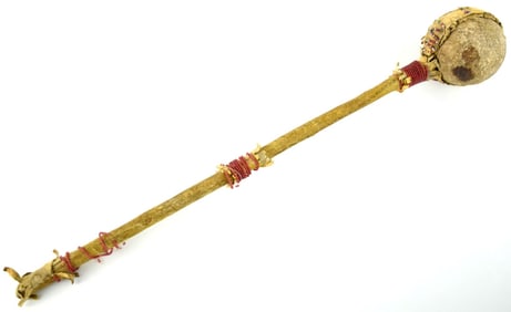 Antique Indian American Stone War Club - Skull Cracker - Possible Sioux Tribe