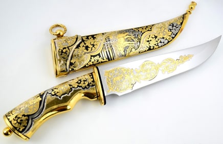 Exceptionally Well Made Russian Hunting Knife made by Zlatoust