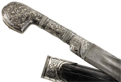 Rare 19th C. Russian Caucasian Islamic Warrior's SHASHKA Sword with 18th C. Hungarian Blade.