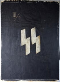 Extremely Rare Pre WW II German SS Standard / Flag for 3rd Battalion of Adolf Hitler Bodyguard