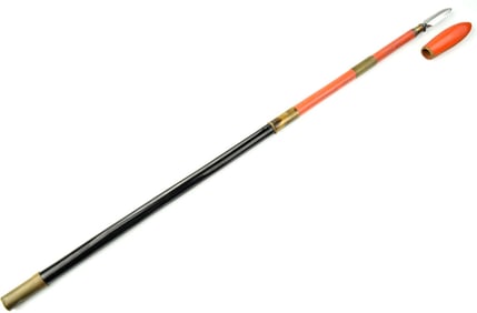 Very Nicely Mounted Japanese Samurai YARI Short Spear, Beautiful Lacquered Mounts. Likely Koto or