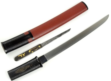 Excellent Japanese Tanto Knife ~ Koto signed Kunimitsu Blade