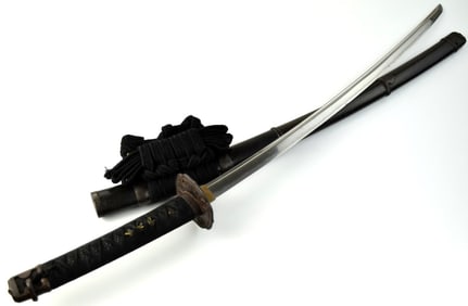 1400s Japanese Koto Tachi Sword ~ Muromachi-era Blade ~ Family Mon