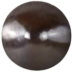 Nice Antique Japanese Samurai JINGASA Hat Helmet of Brown & Gold Lacquer. Circa 19th Century