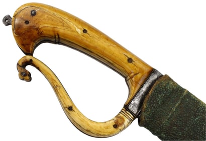 Very Rare and Fine 17th-18th C. CHURRA, SALAWAR YATAGAN National Sword of Islamic AFRIDI Tribe