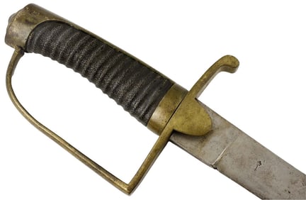 Scarce French Napoleonic era English Cavalry Horseman's Battle Sword with Exceptionally Long Blade,