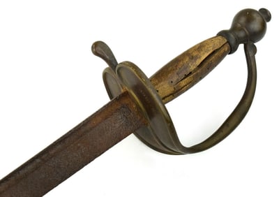 Rare Regimentally Marked American Revolution English Infantry Trooper's Sword, Lenthy Inscription to