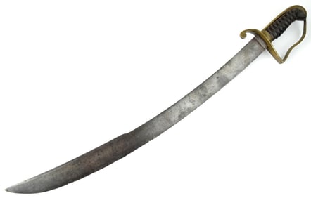 Rare American Revolution to War of 1812 Personalized English Navy Hanger Cutlass, Naval Sword,