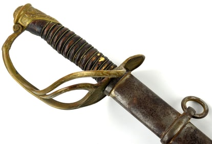 Scarce post American Civil War M-1867 US Cavalry Officer's Sword by Rare Maker ''RAUCHUT & Co.