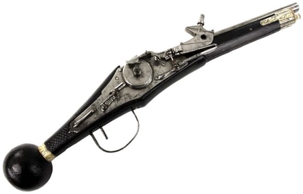 Fine & Rare Ca. 1600 German Saxon Elector of Saxony Royal Guard Large Puffer Wheellock Pistol Gun