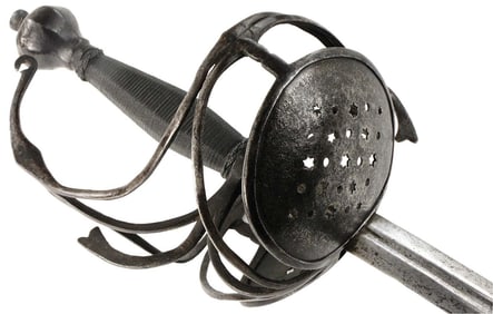 Large 16th-17th C. German PAPPENHEIMER Rapier Sword with Multiple Maker Marks to Ricasso and Passau