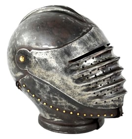 Beautiful German Medieval Maximilian Style Heavy Steel Closed Burgonet Helmet for the Knight Suit of