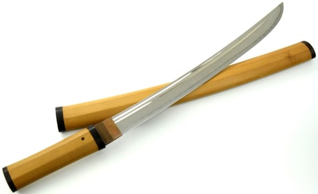 Antique Japanese Wakizashi Sword in Shirasaya with Healthy Old Blade
