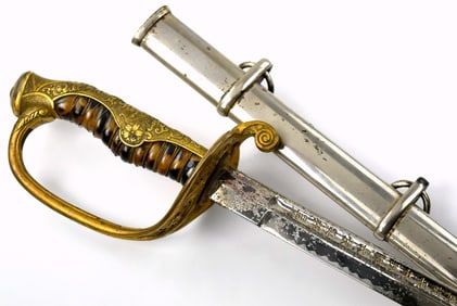Japanese Army Generals Presentation Sword -WW2 -General Grade Parade Dress w/INSCRIPTION