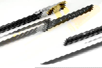 Fine Quality Edo Period Japanese Samurai TANTO Dagger with Signed Kanefusa KOTO Blade Showing Rare (1 of 20)