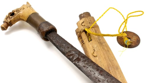 Antique Indonesian Tribal MANDAU Sword