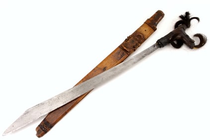 Antique Indonesian Tribal MANDAU Sword