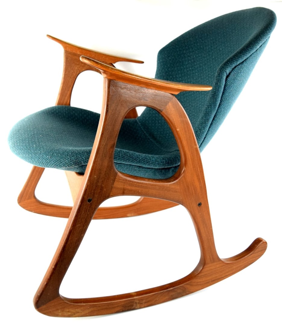 Rocking Chair by Aage Christiansen for Erhardsen & Andersen Denmark 1960 (1 of 12)