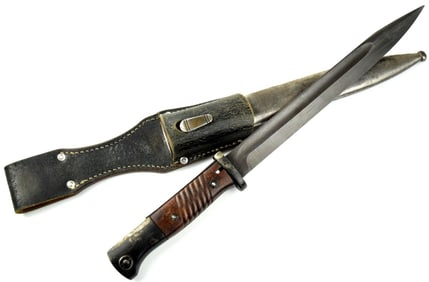 German WWII K98 Bayonet by  Paul Weyersberg & Co. with Frog