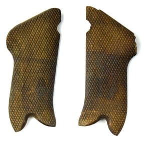 Luger Checkered Wood Grips