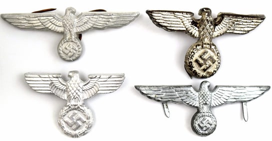 Lot of 4 German WWII Cap Eagles