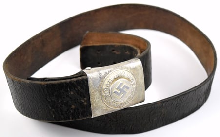 German WWII Police Aluminum Belt with buckle ~ Maker Marked
