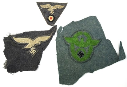 Lot of 3 German WWII Breast Eagle Insignia