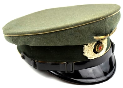 German WWII Army Cavalry EM & NCO Visor Cap