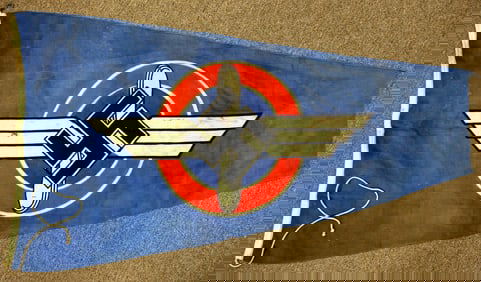Rare Large Size German WWII DLV Flag