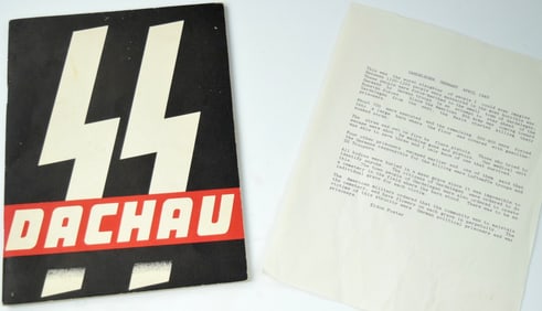 ORIGINAL U.S. 7TH ARMY OFFICIAL 1945 REPORT ON DACHAU