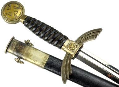 Early WWII German Luftwaffe Officer Nickel Plated Sword