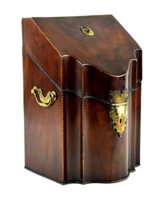 Antique Mahogany Knife Box George III