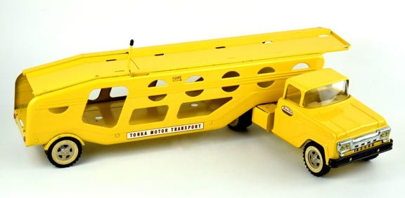 Original Vintage Tonka Motor Transport Car Carrier Truck