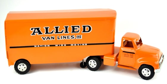 Vintage Allied Van Lines Tonka Pressed Steel Truck