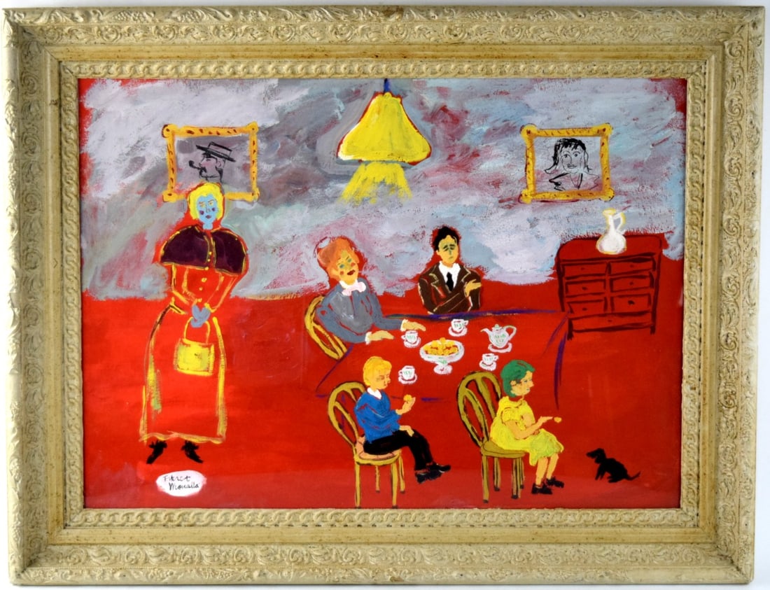 Gouache Painting - Attributed to French/Turkish Fikret Mualla (1 of 10)