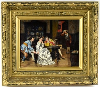 Spanish Antonio Casanova Y Estorach (1847-1896) Oil Painting