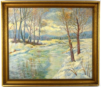 American/Norwegian Eistein Olaf Drogseth Oil On Canvas Painting