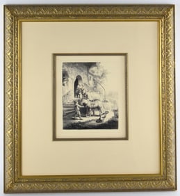 After Rembrandt - The Good Samaritan Etching