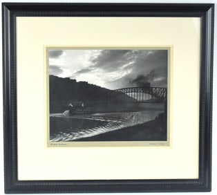 Signed Selden Davis Gelatin Silver Print Down Stream
