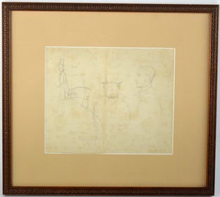 English Sir John Everett Millais Pencil Drawing