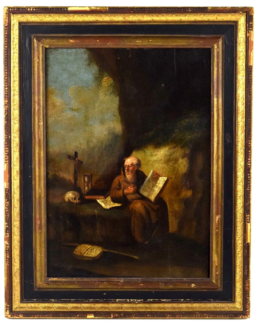 German School 17/18th Century Oil On Board Painting (1 of 4)