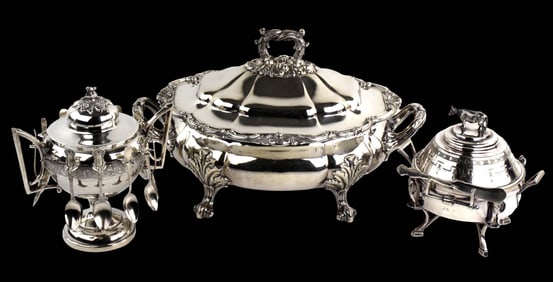 Group Of three Antique Silver Objects