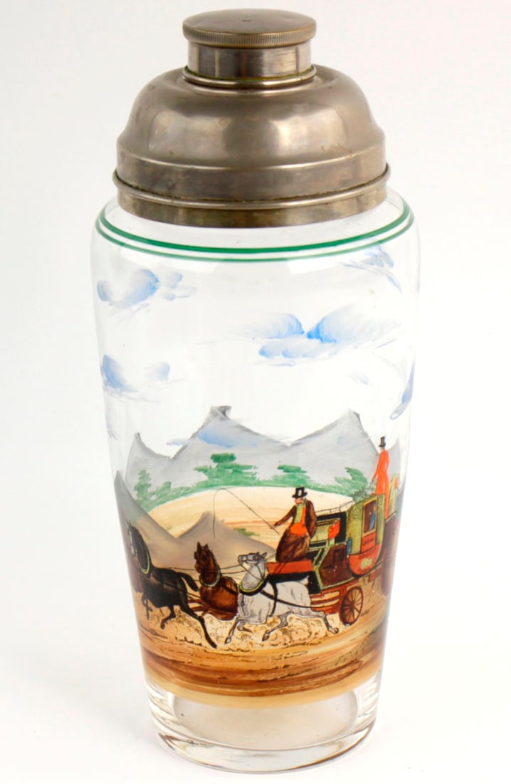 Vintage Hand Painted Cocktail Shaker (1 of 10)